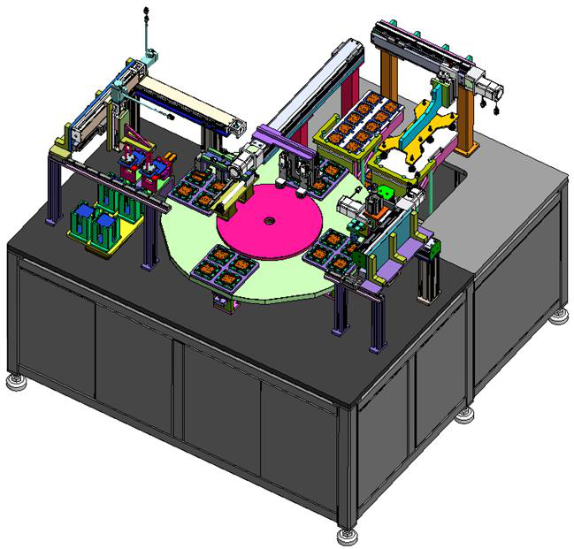 VC均溫板銅網點焊機,均溫板銅網自動點焊機，轉盤式多工位均溫板銅網自動點焊機