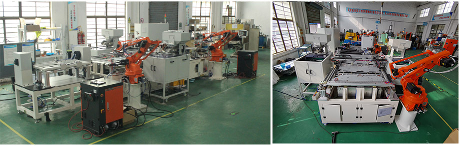 空調外機底板掛耳自動點焊生產線