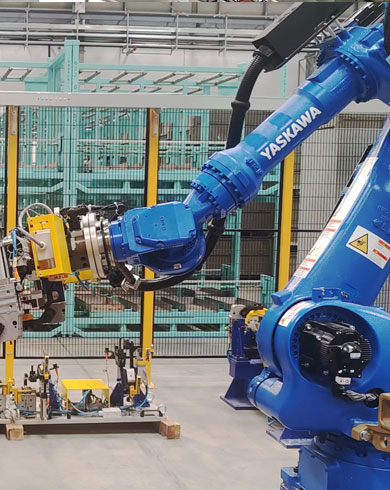 汽車防撞梁機器人螺母凸焊工作站