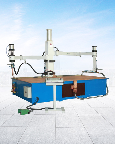 鈑金行業雙搖臂式平臺無痕點焊機