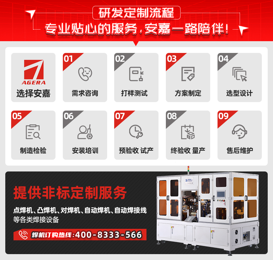 ADB-100T臺式中頻逆變點焊機研發定制流程